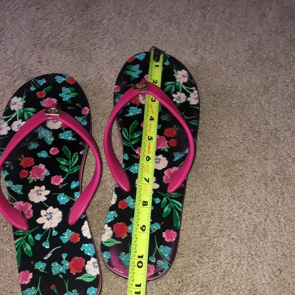 Kate‎ Spade Floral Flip Flops Women’s Size 9 10 •READ